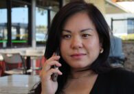 Woman sitting in a chair