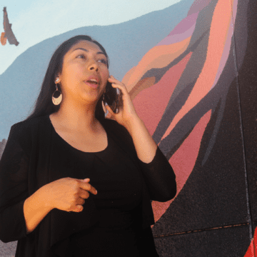 San Jose City Council District 2 Candidate Pamela Campos outside Vista Park Community Center in South San Jose on Aug. 28, 2024. Photo by Vicente Vera.