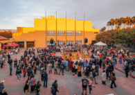 A crowd of people at an outdoor festival in East San Jose
