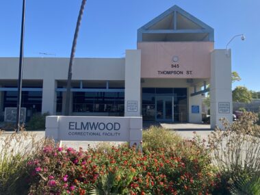 The exterior of a correctional facility in Santa Clara County, California