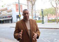 Man standing in street