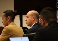 People sitting in court