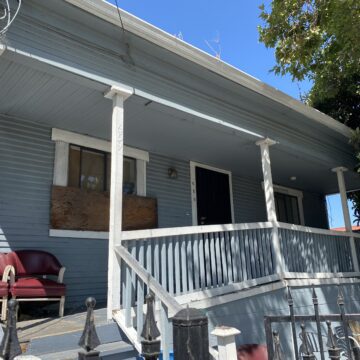 San Jose Independent living home eviction-- front view The exterior of an independent living home in San Jose, California