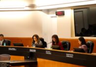 Santa Clara County Board Chambers with five supervisors seated, in order from left to right: Otto Lee, Sylvia Arenas, Susan Ellenberg, Betty Duong, Margaret Abe-Koga