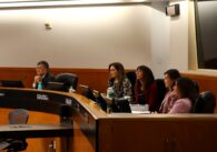 Santa Clara County Board Chambers with five supervisors seated, in order from left to right: Otto Lee, Sylvia Arenas, Susan Ellenberg, Betty Duong, Margaret Abe-Koga