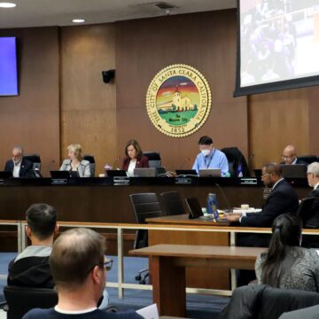 Santa Clara City Council Santa Clara City Council seated at dias with city crest behind