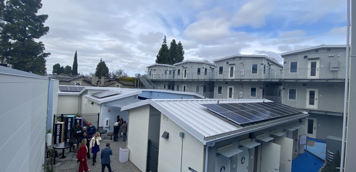 Branham Lane temporary housing A temporary homeless housing site in San Jose