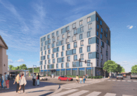 A rendering of proposed apartments in San Jose