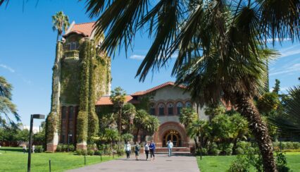 SJSU Students walk on campus at San Jose State University