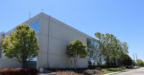 An unmarked three story building in Santa Clara, California
