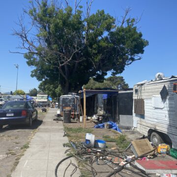San Jose Columbus Park decommission Lived in cars and RVs at a homeless encampment in San Jose, California