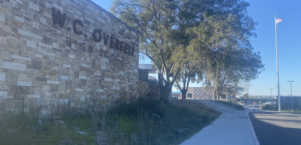 The exterior of a high school in San Jose, California
