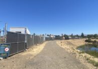 A gravel road next to a creek in San Jose, California