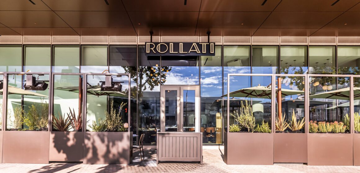 The exterior of a shuttered upscale restaurant in downtown San Jose, California