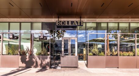 The exterior of a shuttered upscale restaurant in downtown San Jose, California