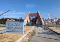 A burned out building in East San Jose, California