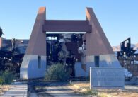 A burned out former youth center in San Jose, California