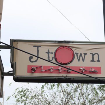 A restaurant sign in the Japantown neighborhood of San Jose, California
