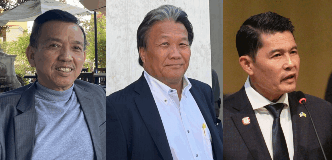 HAI A split image of three Vietnamese men