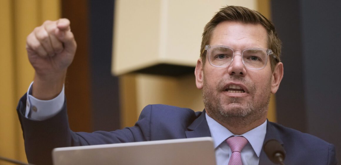 Eric Swalwell California lawmaker doubts threats against Democrats are reviewed