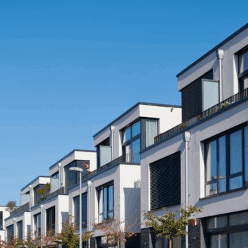 A row of homes