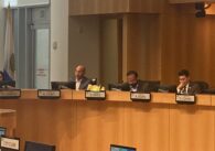 Four people sitting behind the dais at a government meeting in San Jose, California