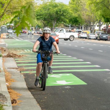MV_EL-CAMINO-BIKE-LANES_Apr2025_WEB_1 Palo Alto celebrates new bike lanes, few appear to use them