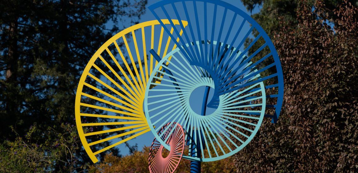 Public art on display in Palo Alto, California