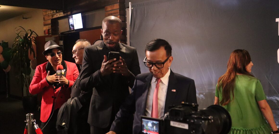 People at a documentary film premiere in Campbell, California