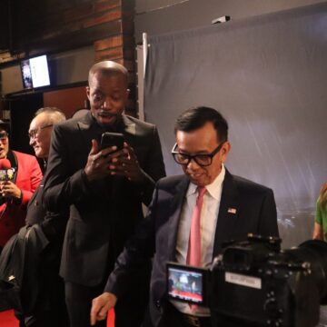 DAVID DUONG People at a documentary film premiere in Campbell, California