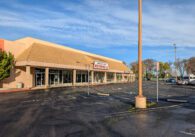 A defunct shopping center that is planned to be redeveloped into housing in Cupertino, California