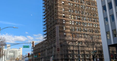 Tall building under construction