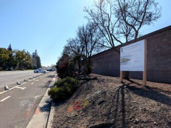 A proposed housing development site in Cupertino, California