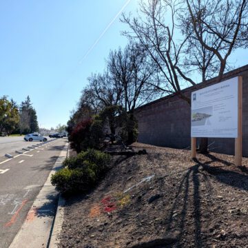 A proposed housing development site in Cupertino, California