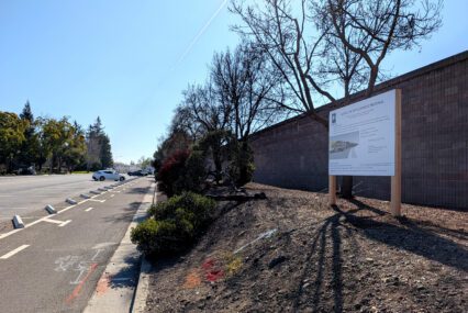 A proposed housing development site in Cupertino, California