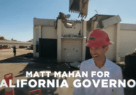 A man in a hard hat appears in a Super Bowl ad