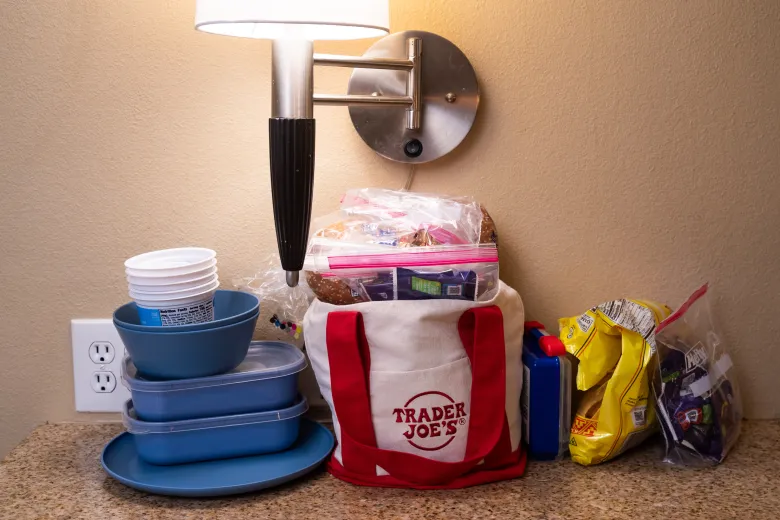 groceries on a counter