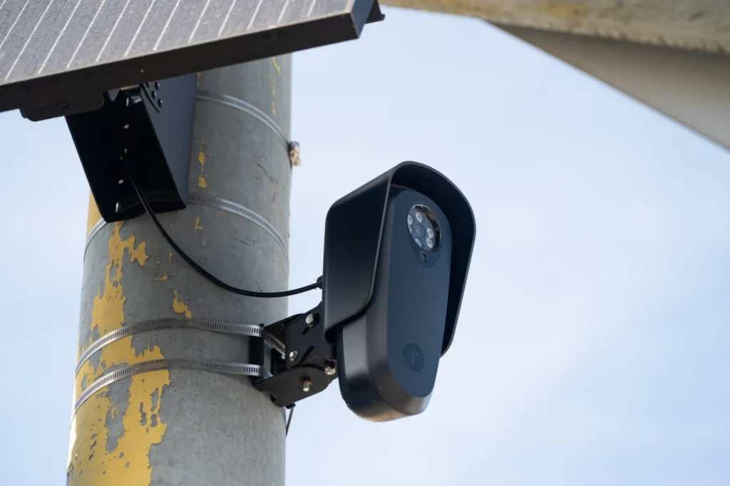 A license plate reader camera in Mountain View, California