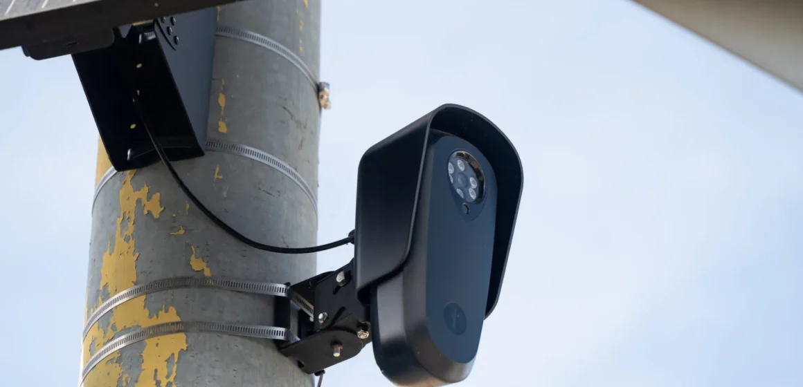 Mountain View Flock camera A license plate reader camera in Mountain View, California