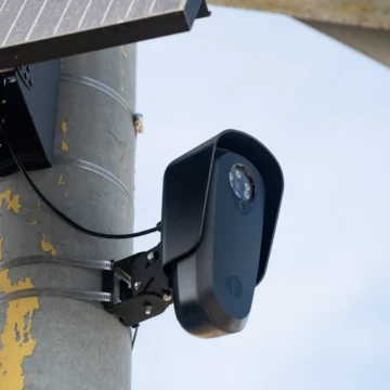 A license plate reader camera in Mountain View, California