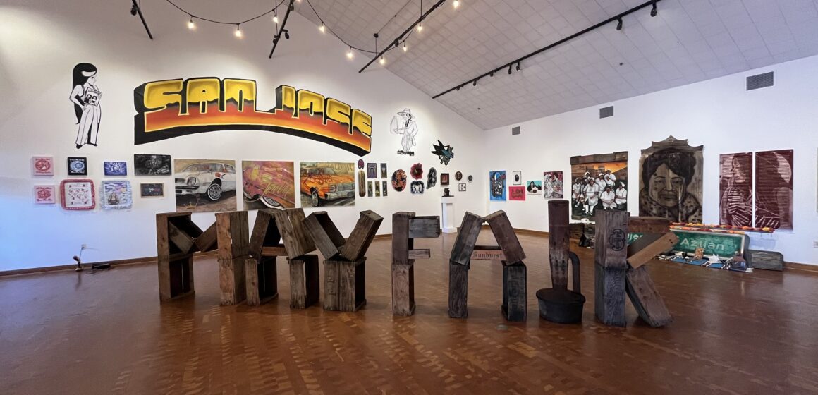 An art exhibit in East San Jose, California