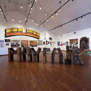 An art exhibit in East San Jose, California