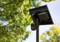 An automated license plate reader camera