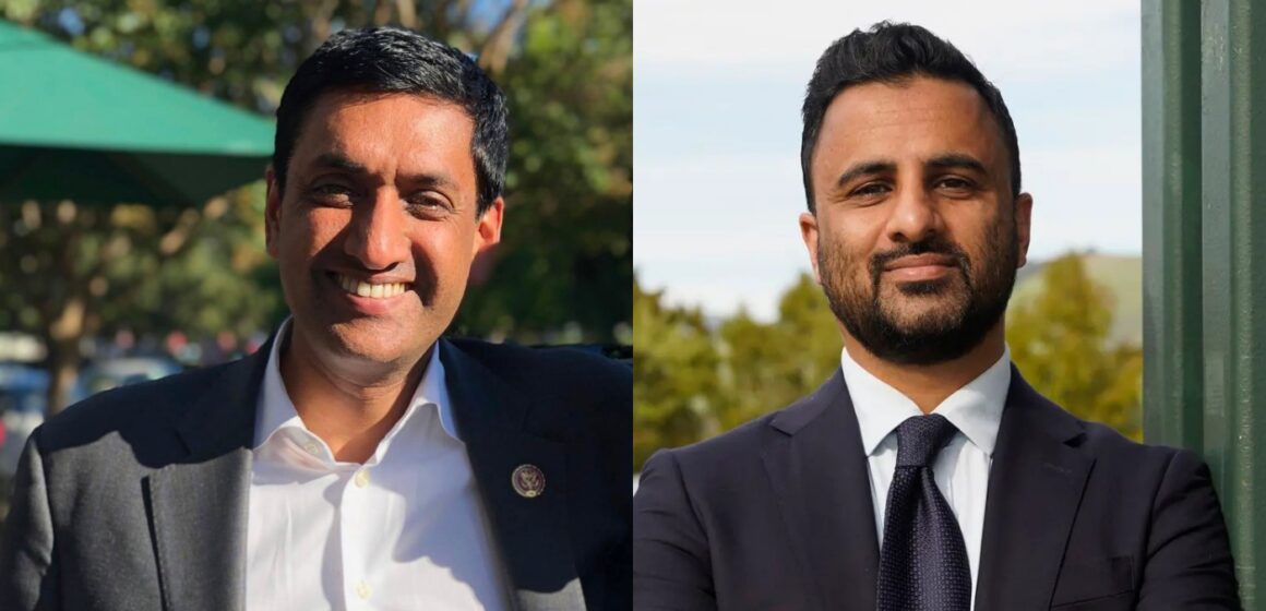 A split image of two men, with one on the left side of the image and the other on the right side