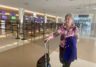 Elderly lady in San Jose airport