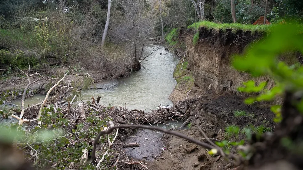 MV Stevens Creek Trail Embarcadero A creek in Mountain View, California