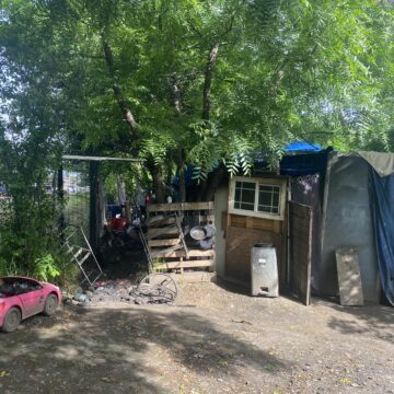 Un campamento de personas sin hogar en San José, California.