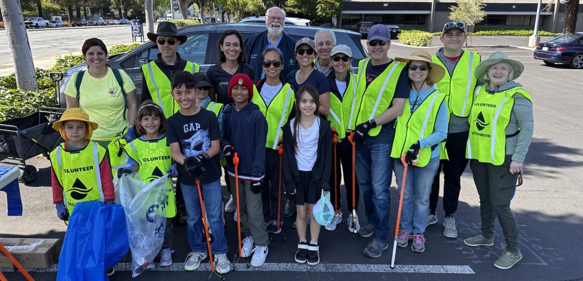 A group of volunteers preparing to clean up waterways in San Jose, California