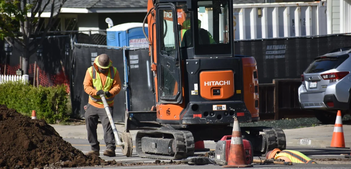 Construction worker on the street