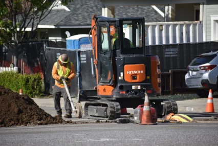 Construction worker on the street